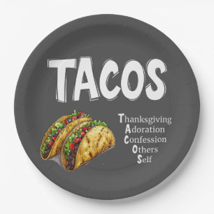 TACOS Prayer Paper-Bord Papieren Bordje