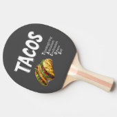 TACOS Prayer Ping Pong Paddle Tafeltennisbatje (Zijkant)