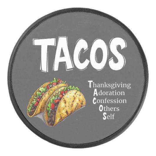 Tacos Prayer Puck (Voorkant)
