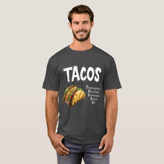 Tacos Prayer T-shirt (Voorkant volledig)