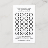 tacos punch-kaart klantenkaartje (Achterkant)