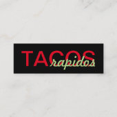 tacos rapidos punch card klantenkaartje (Voorkant)