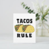 Tacos-regel Briefkaart (Staand voorkant)