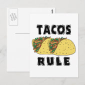 Tacos-regel Briefkaart (Voorkant / Achterkant)