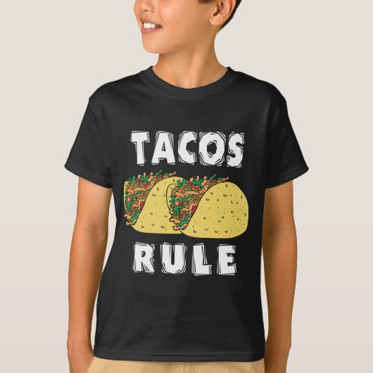 Tacos Rule Kinder T-Shirt (Voorkant)