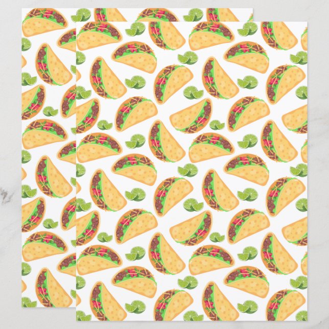 Taco's Scrapbook Papier (Voorkant / Achterkant)