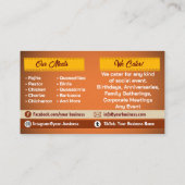 Tacos Service-Visitekaartjes Visitekaartje (Achterkant)