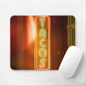 Tacos Sign Typografisch Afbeelding Taco Art Word T Muismat (Met muis)