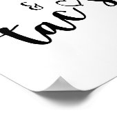 Tacos-teken tabletop Plaque met Easel Poster (Hoek)