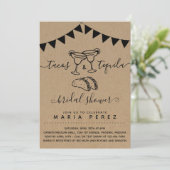 Tacos & Tequila Bruiloftsfeest voor koppels Kaart (Staand voorkant)