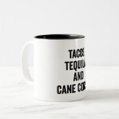 Tacos Tequila en Cane Corso Tweekleurige Koffiemok (Voorkant links)
