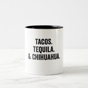 Tacos Tequila en Chihuahua Tweekleurige Koffiemok
