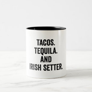 Tacos Tequila en Irish Setter Tweekleurige Koffiemok