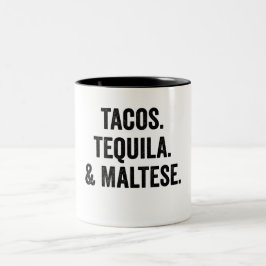 Tacos Tequila en Maltees Tweekleurige Koffiemok