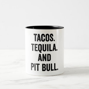 Tacos Tequila en Pit Bull Tweekleurige Koffiemok