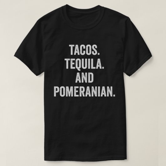 Tacos Tequila en Pommeren T-shirt (Design voorkant)
