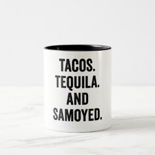 Tacos Tequila en Samoyed Tweekleurige Koffiemok