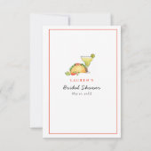 Tacos & Tequila Fiesta Bruiloft cadeau Advies & We Kaart (Achterkant)