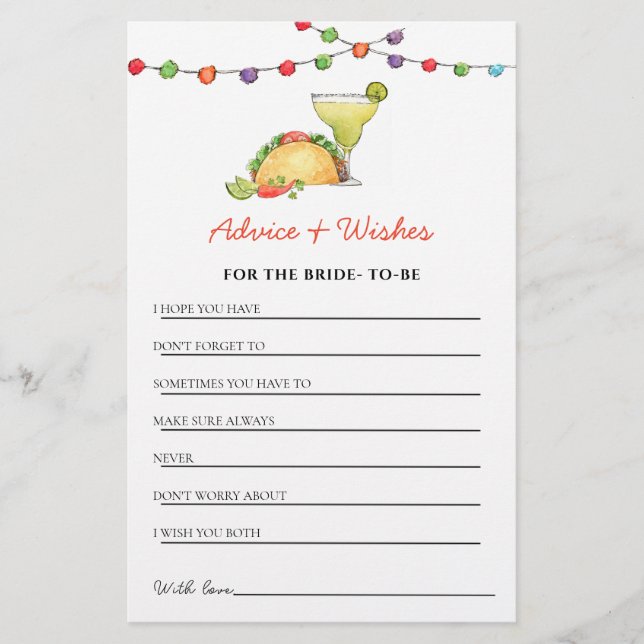 Tacos & Tequila Fiesta - doucheadvies & - douches (Voorkant)