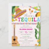 Tacos Tequila Fiesta Mexicaans Vrijgezellenfeest v Kaart (Voorkant)