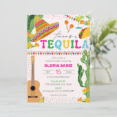 Tacos Tequila Fiesta Mexicaans Vrijgezellenfeest v Kaart (Staand voorkant)