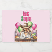 Tacos Tequila Fleslabels Likeurfles Etiket (Enkel label)