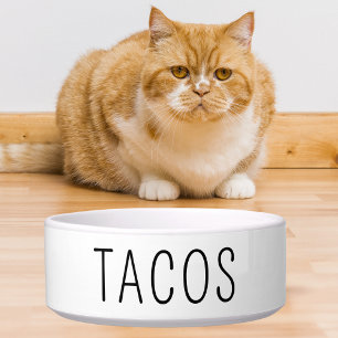 Tacos Tequila Grappige Hond Kat Pet Lover Cadeaus  Voerbakje