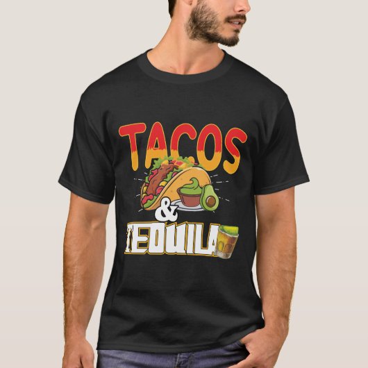 Taco's Tequila Grappige Taco Liefhebber Grappige S T-shirt (Voorkant)