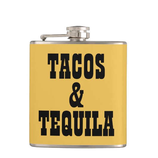 Tacos & Tequila Heupfles (Voorkant)