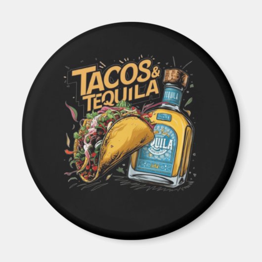 Tacos & Tequila Magneet (Voorkant)