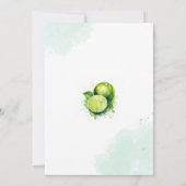 Tacos & Tequila Margarita Verjaardagsfeestje voor  Kaart (Achterkant)