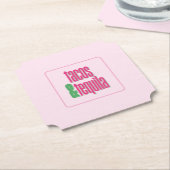 Tacos Tequila Mexicaans Thema Kartonnen Onderzetters (Gekanteld)