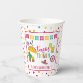 Tacos & Tequila Paper Cup - Wh Papieren Bekers (Achterkant)