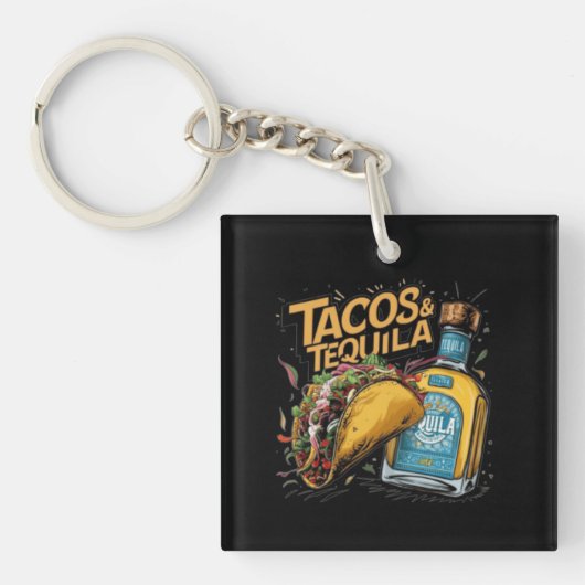 Tacos & Tequila Sleutelhanger (Voorkant)
