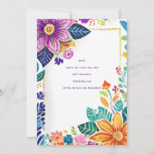 Tacos Tequila Tiaras Laatste Fiesta Vrijgezellenfe Kaart (Achterkant)