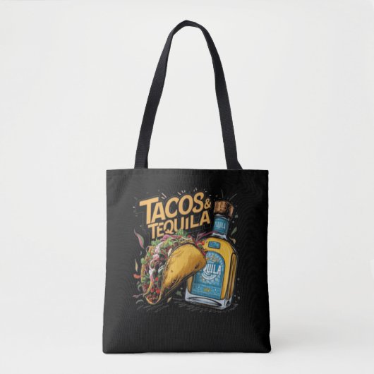 Tacos & Tequila Tote Bag (Voorkant)