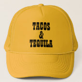 Tacos & Tequila Trucker Pet (Voorkant)