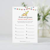 Tacos & Tequila "Waar waren ze" Shower games Kaart (Staand voorkant)