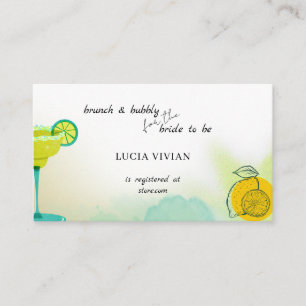 Tacos & Tequila Waterverf Vrijgezellenfeest Regist Informatiekaartje