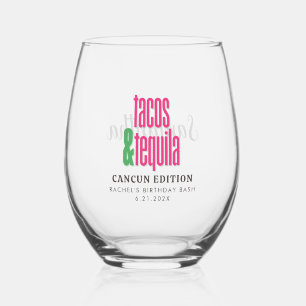 Tacos Tequila Wijn Glas
