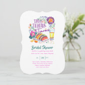 Taco's Tequila's Tiara's Laatste Feest Bruidsmeisj Kaart (Staand voorkant)