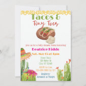 Tacos & Tiny Toes Baby Shower Kaart (Voorkant)