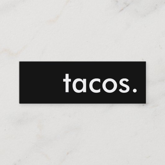 taco's. trouwerekaart klantenkaartje (Voorkant)