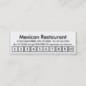 taco's. trouwerekaart klantenkaartje (Achterkant)