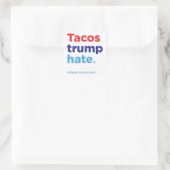 Tacos Trump Haat: Hillary 2016 sticker (Tas)