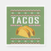 Tacos Ugly KerstSweater Servetten (Voorkant)