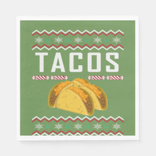 Tacos Ugly KerstSweater Servetten