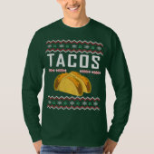 Tacos Ugly KerstSweater T-shirt (Voorkant)
