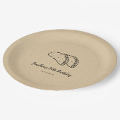 Tacos verjaardagsfeestje papieren bordje (Gekanteld)