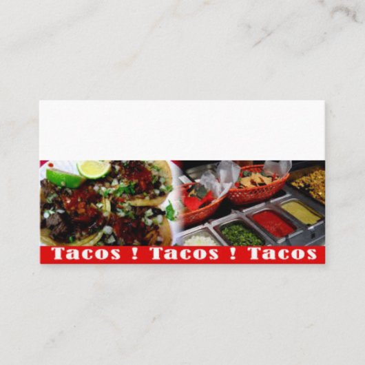 Tacos Visitekaartje (Voorkant)